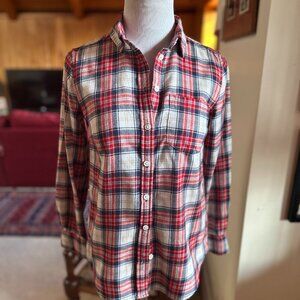 J. CREW Blue Red and White Plaid Flannel Shirt – XXSP